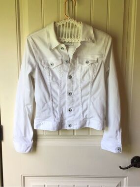 AG Adriano Goldschmied White Women's Denim Jacket